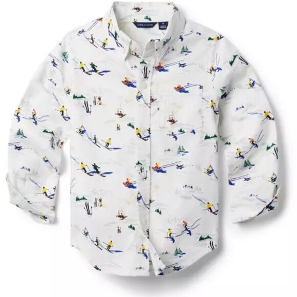 Janie and Jack Other - Janie and Jack Ski Brushed Twill‎ Shirt 2T